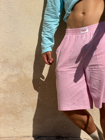 Pink pique nique short