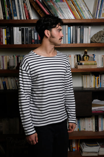 Marinière Mariposa Blanc/Navy